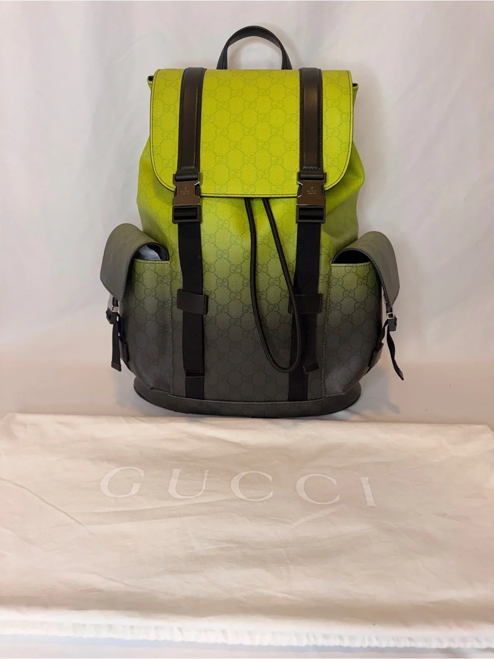 Gucci Chroma Large GG Gradient Backpack NWT 792080 FAERS 8452